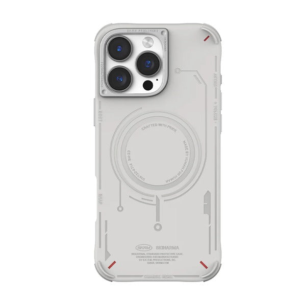SkinArma iPhone 16 Pro Mecha MagSafe Case | Light Grey SkinArma iPhone 16 Pro Mecha MagSafe Case | Light Grey
